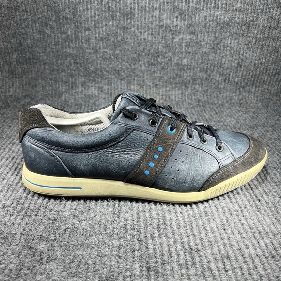 Ecco Street Premiere Golf Shoes Men's Size 10 Marine Grey Leather 03918456498 - Picture 7 of 12